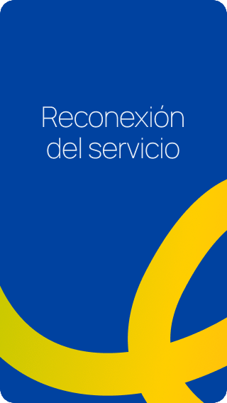Reconexión de servicio