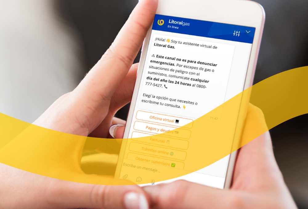 El asistente virtual está en línea